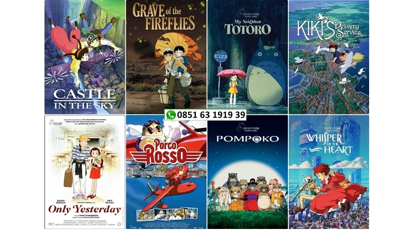 Jual Beli Film Kartun Studio Ghibli Lengkap dan Murah di Toko Rihils
